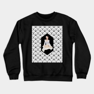 1920s Pin Up Girl - Art Nouveau - Art Deco - PinUp Girl Crewneck Sweatshirt